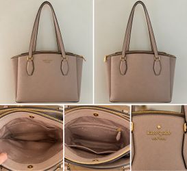 Kate Spade Monet Large Triple Compartment Leather Tote – Like New