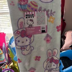 hello kitty easter blanket