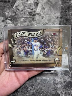 2026 Topps FInest Timelines Shohei Ohtani Insert Card (#FT-23)
