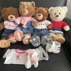 4 Adorable Build-a-bear Stuff Animals