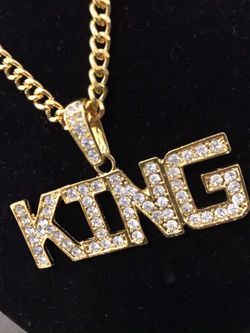 KING Swarovski Glass Crystal Necklace/ Bling Fashion Jewelry Hip Hop Club Wear ( Free Gift with Purchase! pictured last)
