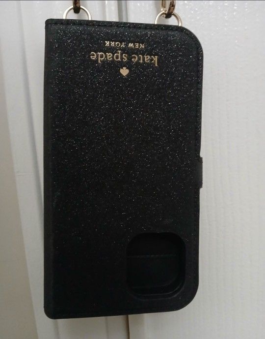 View All Pics  / Details...KATE..SPADE MINI 12  .GLITTER. CROSSBODY  CASE / PURSE 