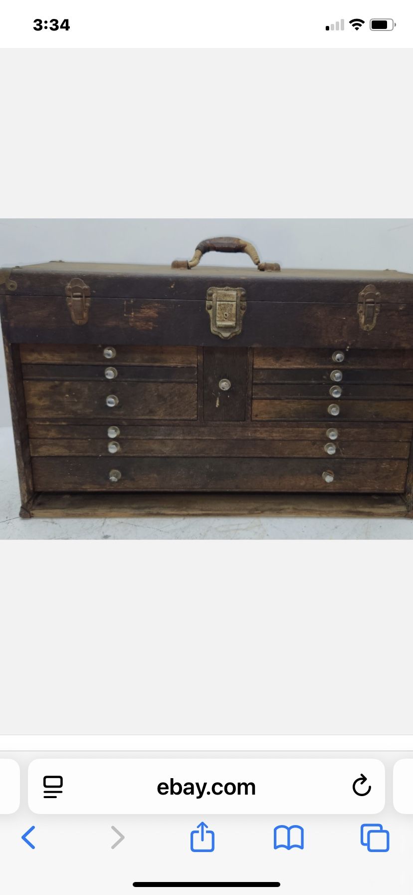 Gestner And Sons Vintage Machine Tool Box
