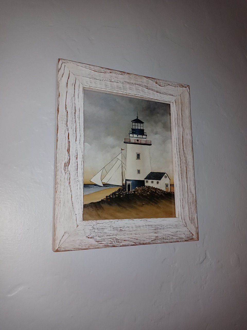 Light house picture frame
