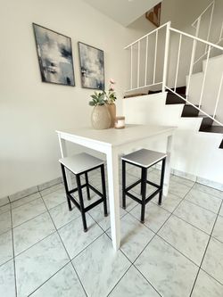 LIKE NEW! Set of 2 Modern Bar Stools - $30