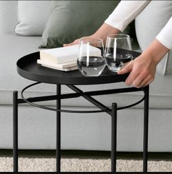 2 Black Round Metal Tables !!! 