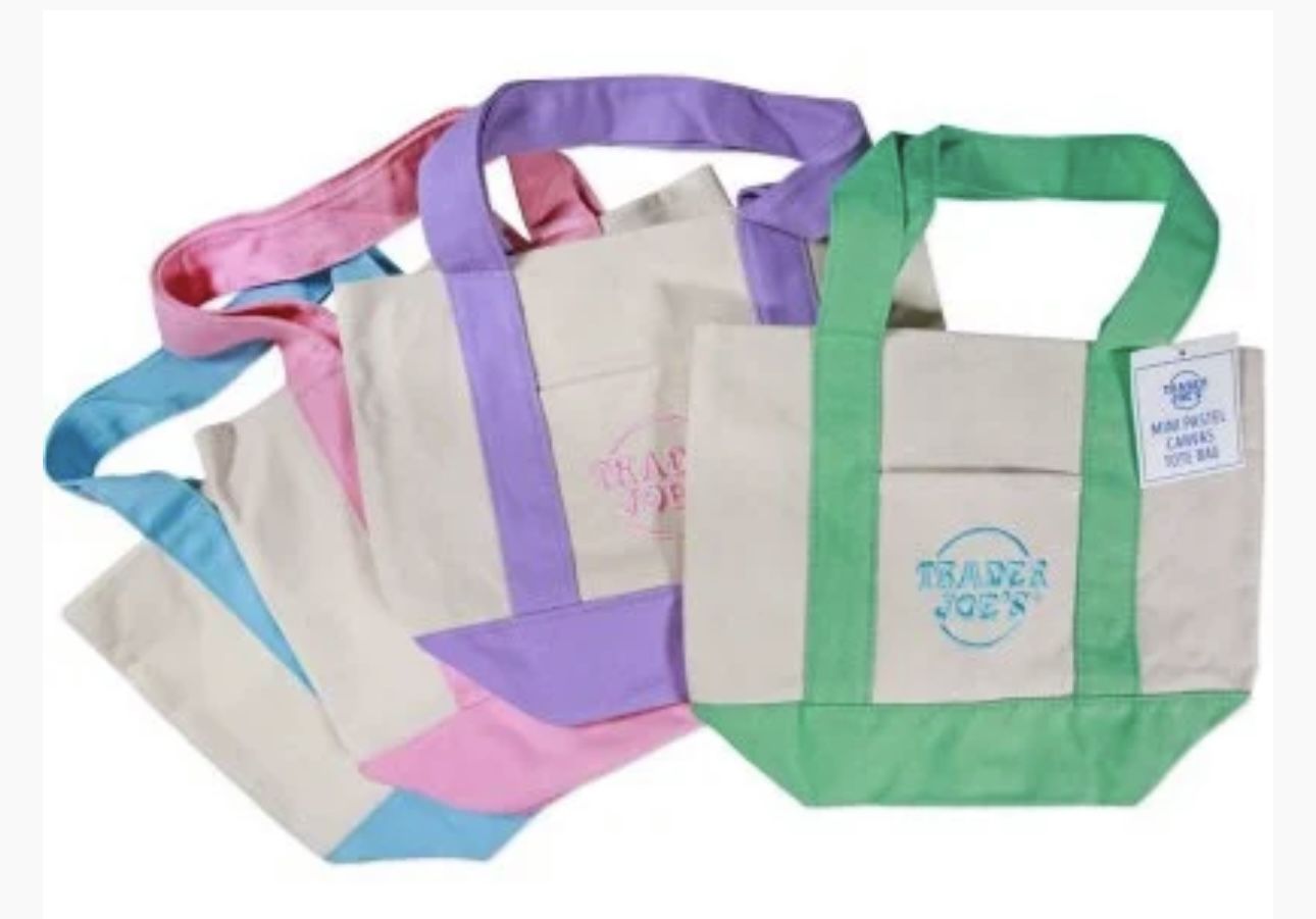 Pink And Purple Trader Joes Totes