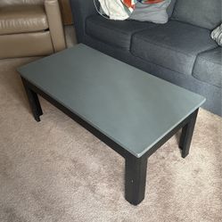 Gray and Black Coffee Table