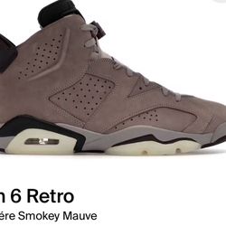 Air Jordan 6 Retro “ A Ma Maniere Smokey Mauve” Size 10.5