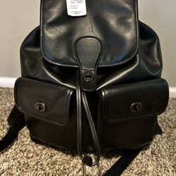  Coach Heritage Backpack C1265 BLACK Leather NWT $598+ ****RARE