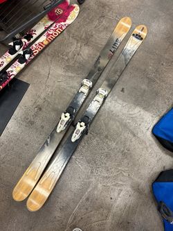 Used Line Prophet 90 Downhill Snow Skis With Market Bindings Size 179cm