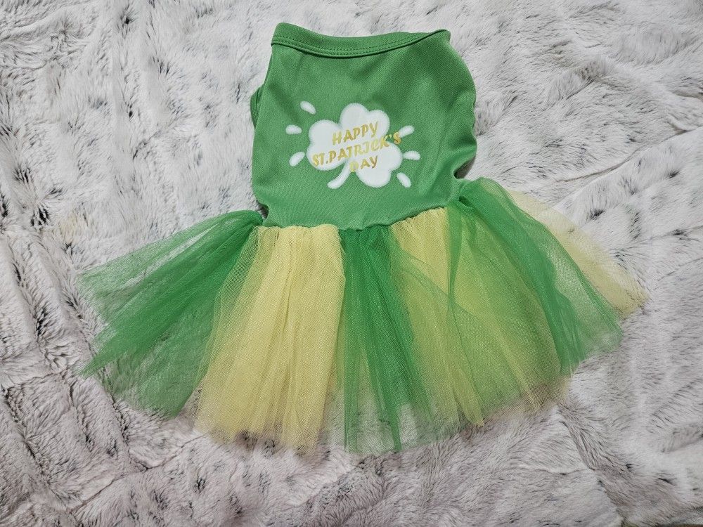 Saint Patrick's Day Dress Dog Or Puppy Small New