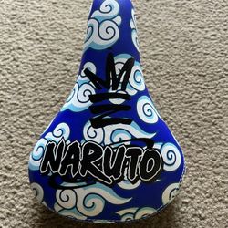 Small Blue  Naruto Theme Elite Bmx Brand Bike Seat