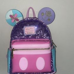 Loungefly Mickey Mouse: The Main Attraction Mini Backpack,