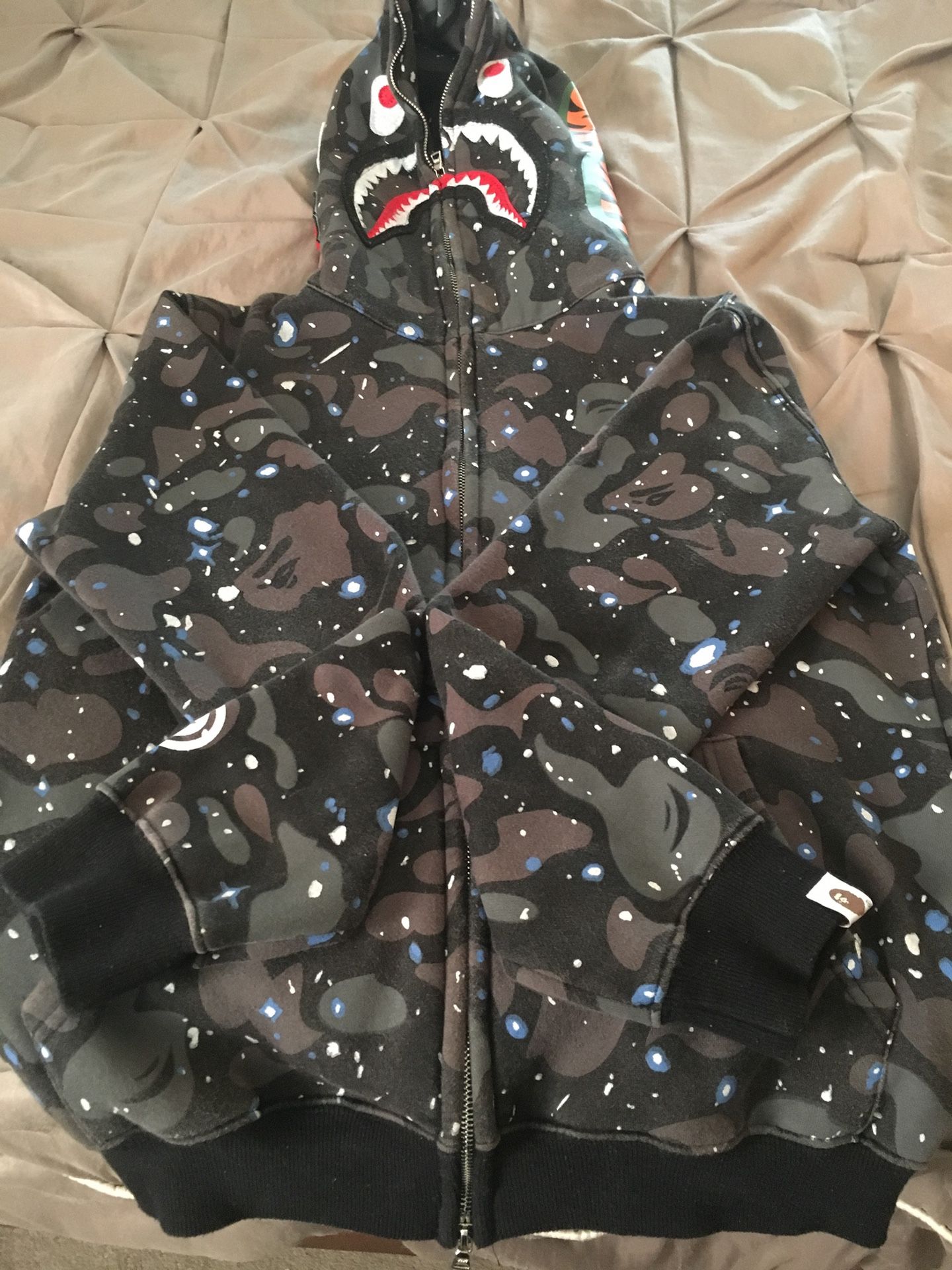 Bape space hoodie size medium but runs small