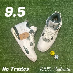 Size 9.5 Air Jordan 4 Retro “Oxidized Green” 🐊