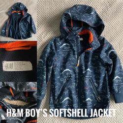 H&M Boy’s Softshell Water Repellent Rain Jacket (6-7year)