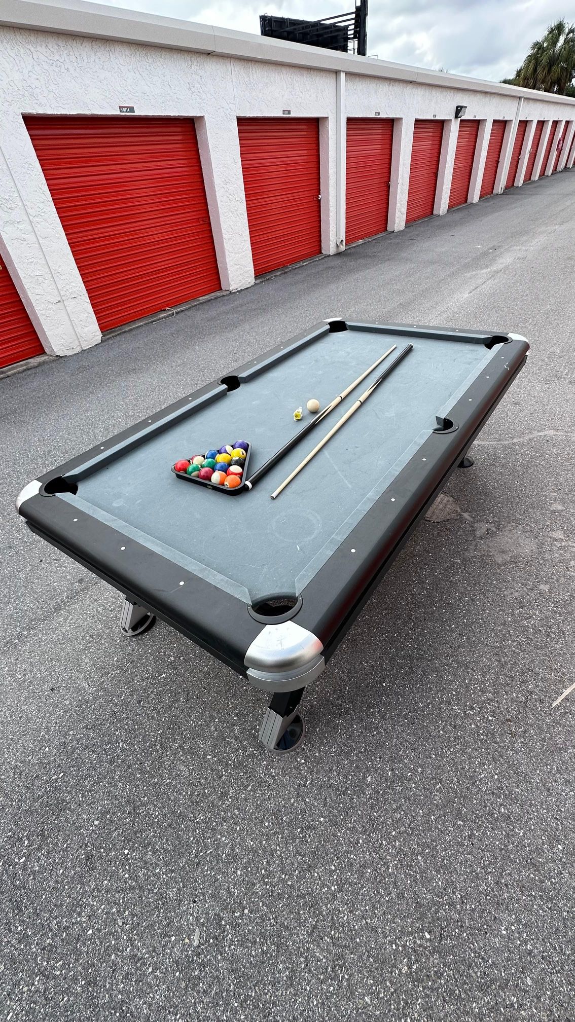 MD Sports Titan 7.4' Pool Table with Playing Accessories
