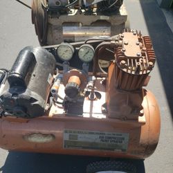 Two used  air compressors