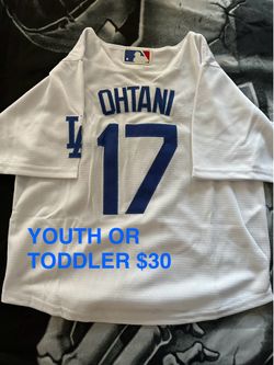 YOUTH LOS ANGELES DODGERS SHOHEI OHTANI STITCHED JERSEY SMALL UP TO LARGE