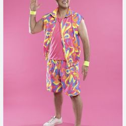 Barbie The Movie Skating Ken Halloween Costume Adult Medium Size 38-40 New