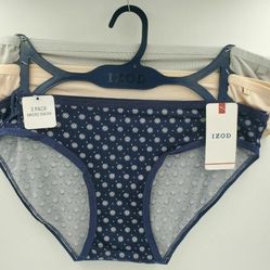 3 Pair IZOD Bikini Panties, Size S