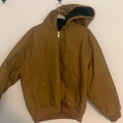 Dickies  Brown Bomber Hoodie Jacket