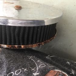 Reusable Air Filter with Chrome Top- Was On A Vw But Will Fit Other Standard Carbs