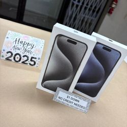 Apple IPhone 15 Pro 5G - Only $5 Today Pay The Rest Later! 