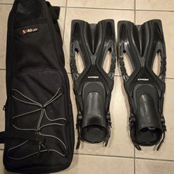 Promate Snorkeling Scuba Diving Backpack Gear Bag And Fins