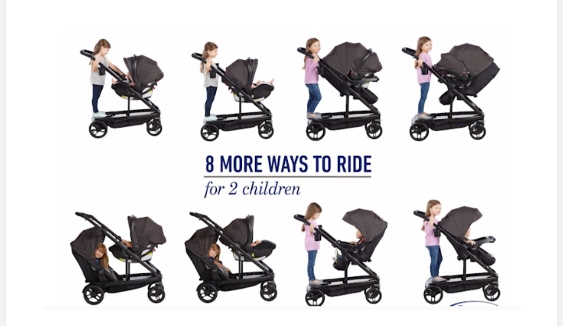 Graco uno2duo double sales stroller travel system