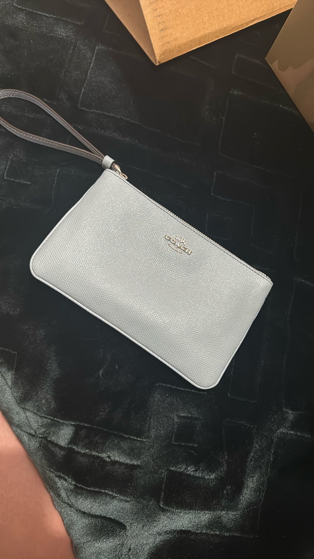 Coach Corner Zip Wristlet