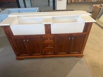 Vanity 60 inch double sink