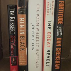 5 Book Lot Used: Fortitude, Wisdom of Our Fathers, Men in Black & More!