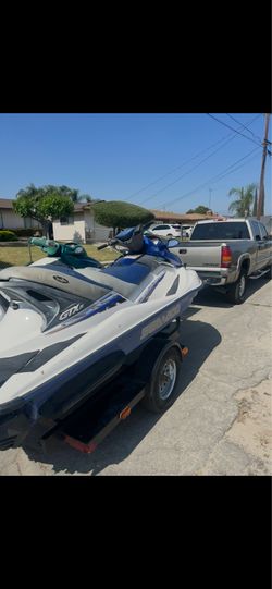 Seadoos and trailer