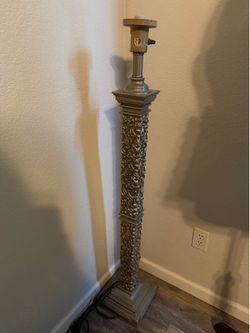 Ornate Floor Lamp Base Olive