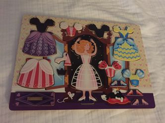 Like new Girls puzzles doll clothes
