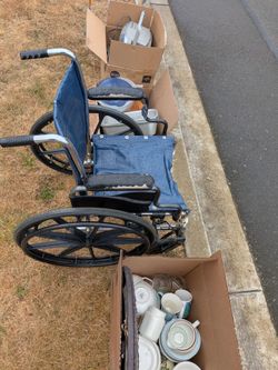 Free kitchen stuff and wheel chair