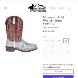 Western/cowgirl Girls Boots