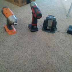 Milwaki Impact No Charger.Ridgid Impact Drill With Charger All For 150