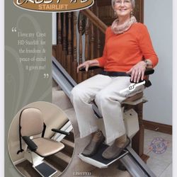 Brand New Straight CREST HD Stair Lift Light Gray STILL IN BOX