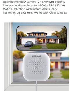 2K window security camera