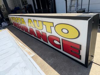 Illuminated Business Sign Box