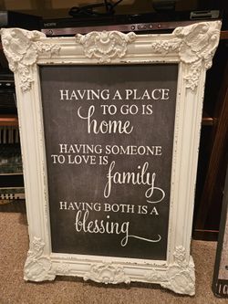 FRAMED INSPIRATIONAL QUOTE