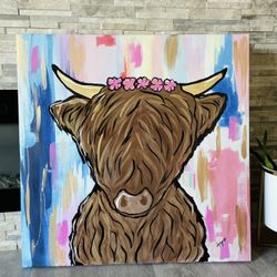 Highland Cow Painting 