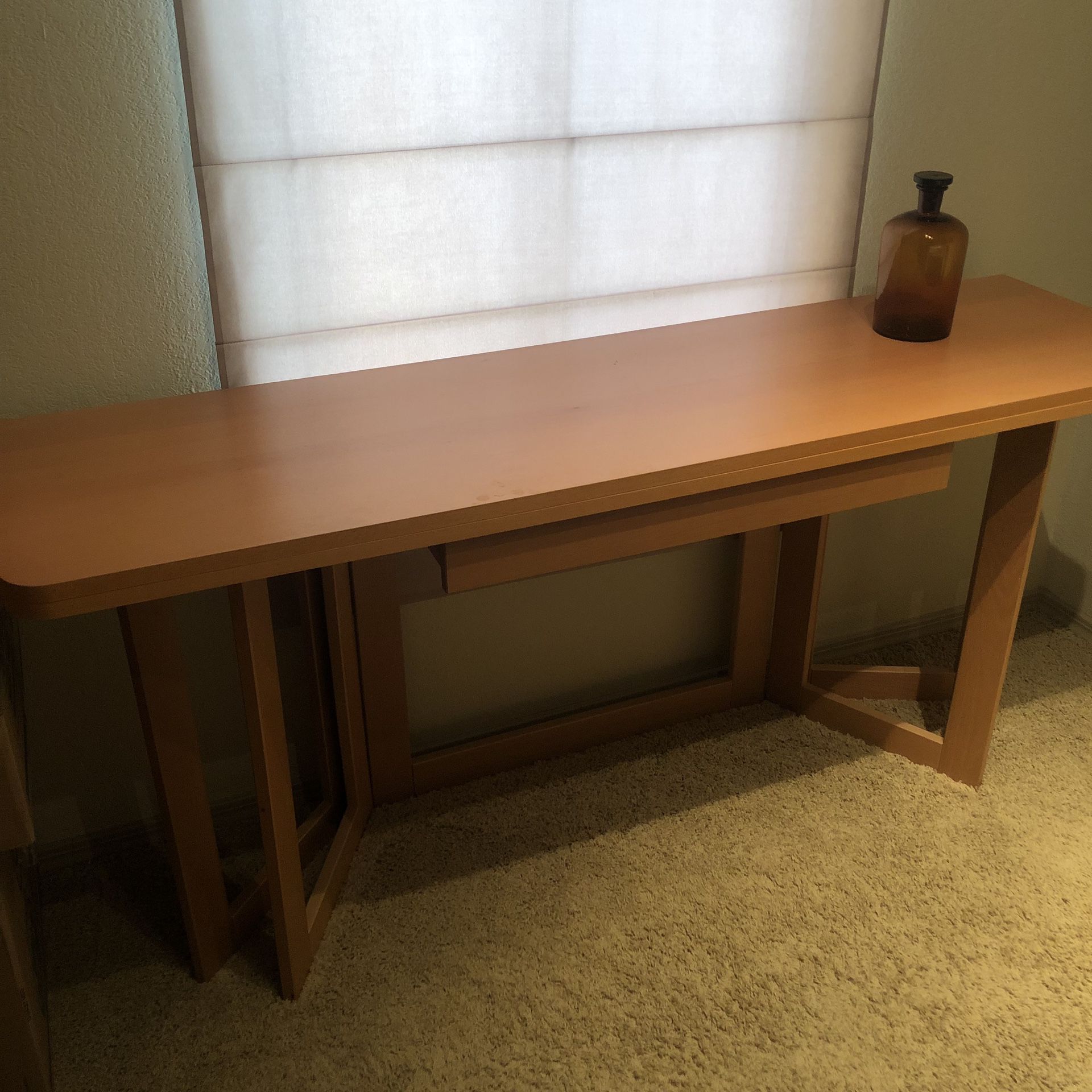 Ikea Console Table Converts to Dining Table