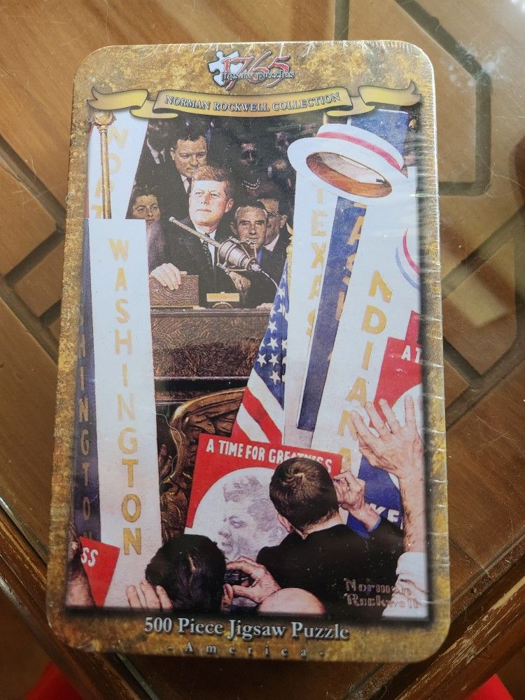 500pc JFK Norman Rockwell Puzzle