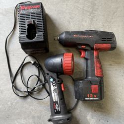 Snap On Impact Wrench, Light & Charger