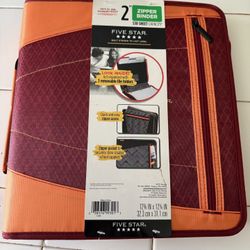 Five Star 2”Zipper Binder 
