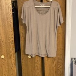 Beige T-shirt, short sleeve size extra large